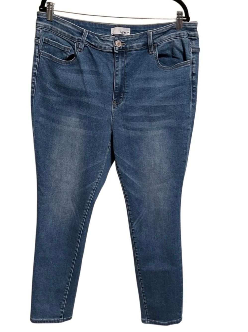 Vervet High Rise Skinny Jeans Women’s Plus Size Light Wash Stretch Denim SIZE 16 - Picture 2 of 11